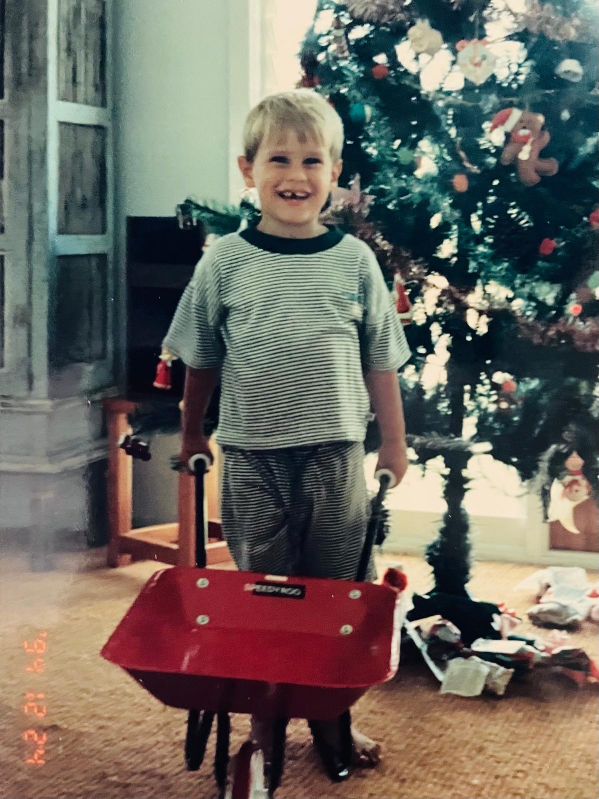 Tim as a child
